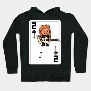 Pixelrockstars Two of Spades Playing Card Hoodie